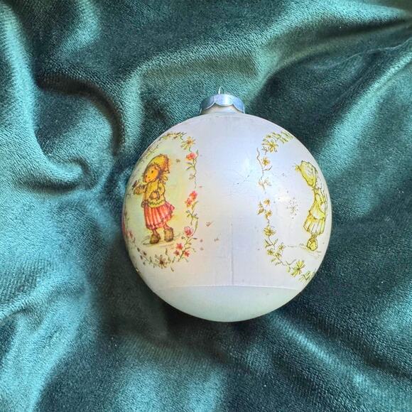 Vintage 1974 Hallmark Betsy Clark Glass Christmas Ornament - Picture 3 of 11